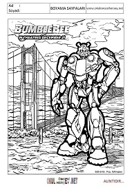 Bumble-Bee boyama sayfaları